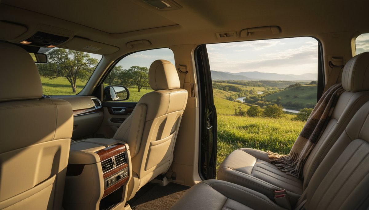 アルファードで家族レジャーを楽しむイメージ