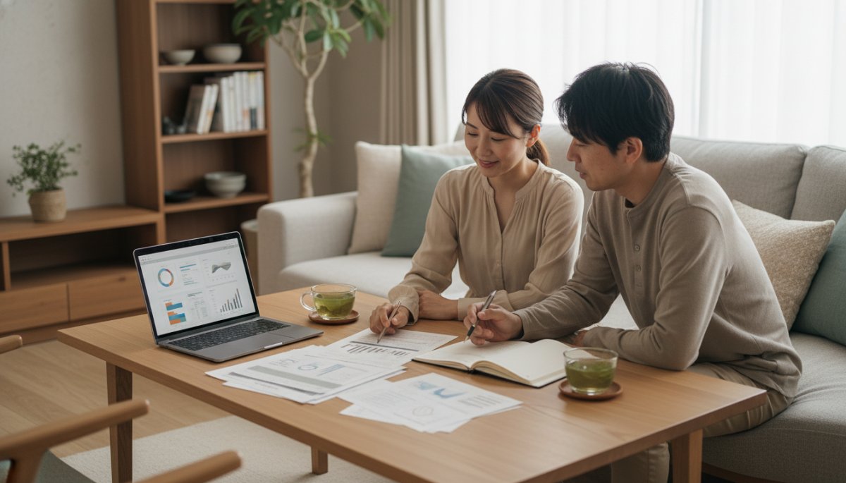 現代の家計と自動車購入イメージ