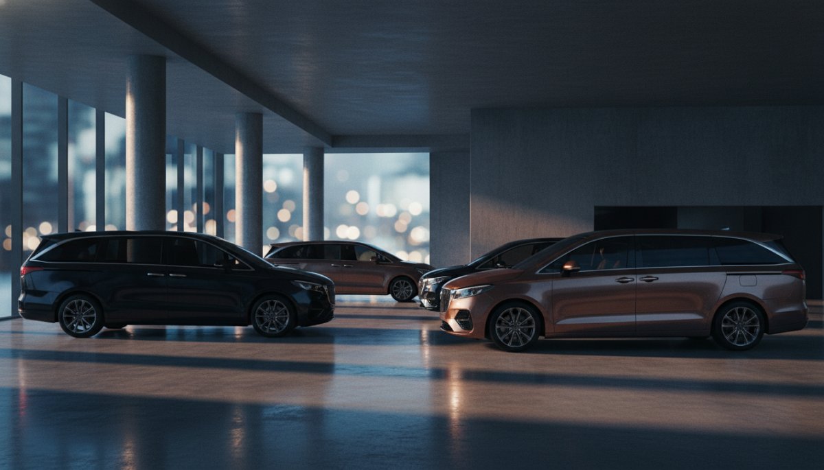 高級ミニバンと価格比較イメージ