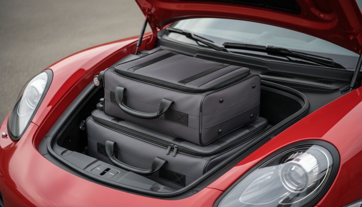 ポルシェ ケイマン フロントトランク 収納