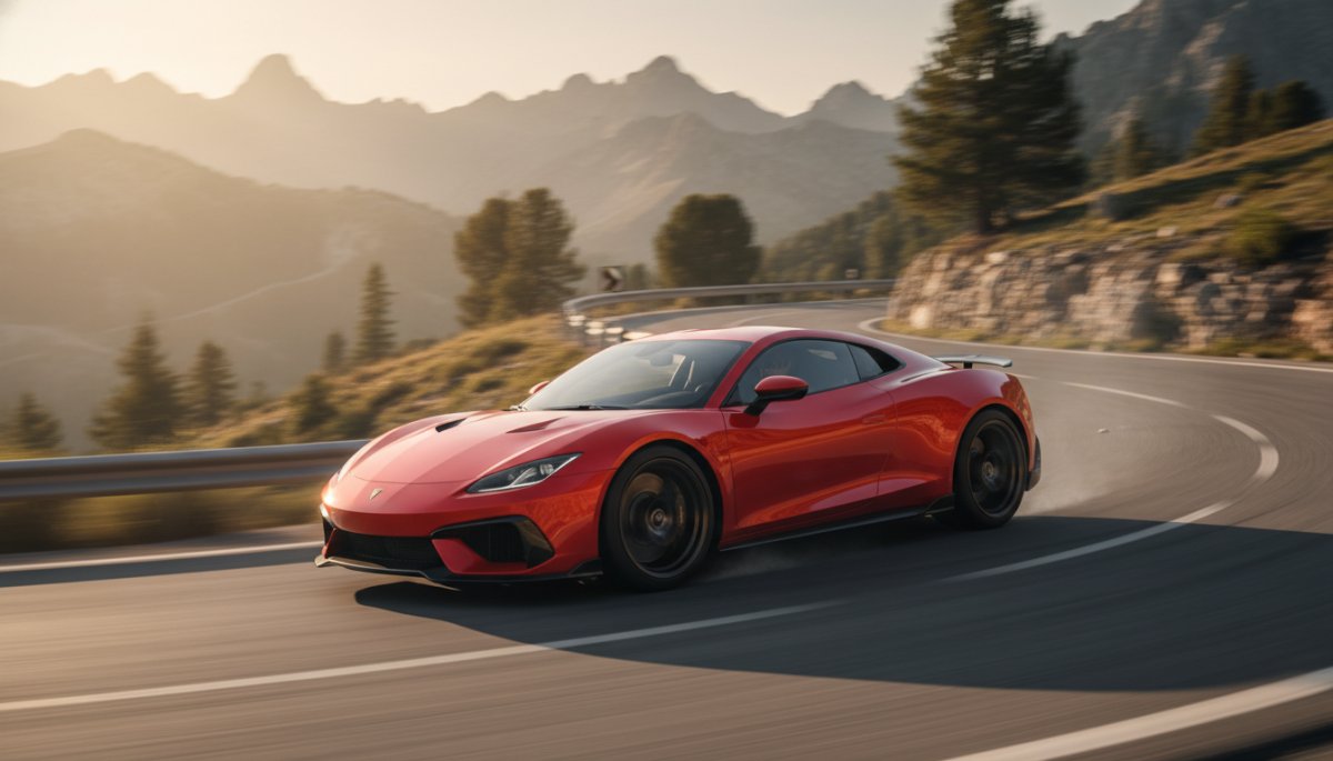 ポルシェケイマンSの高性能走行シーン