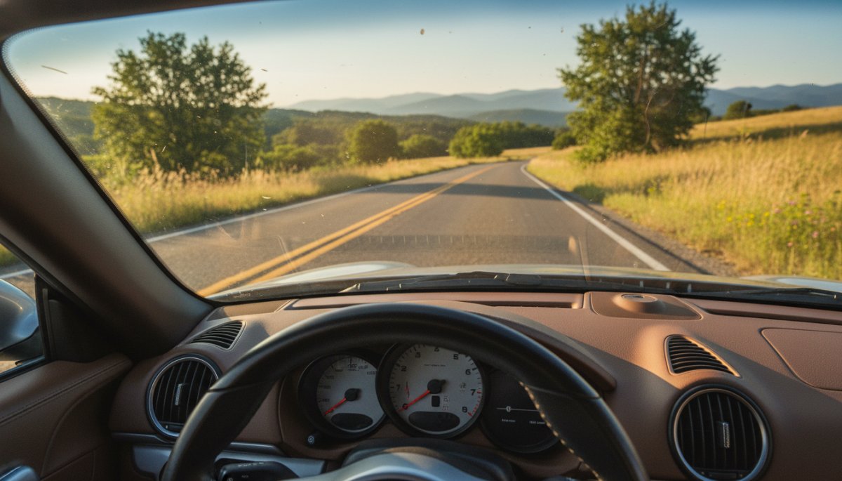 ポルシェ ケイマン ドライバー視点 視界