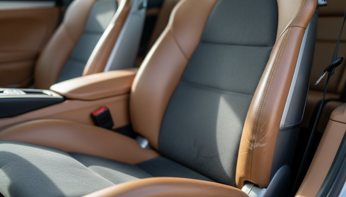 ポルシェ ケイマン スポーツシート アルカンターラ レザー ホールド性