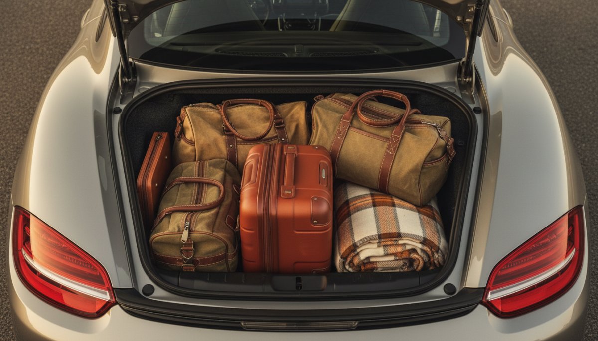 ポルシェケイマンのトランクスペースと収納能力