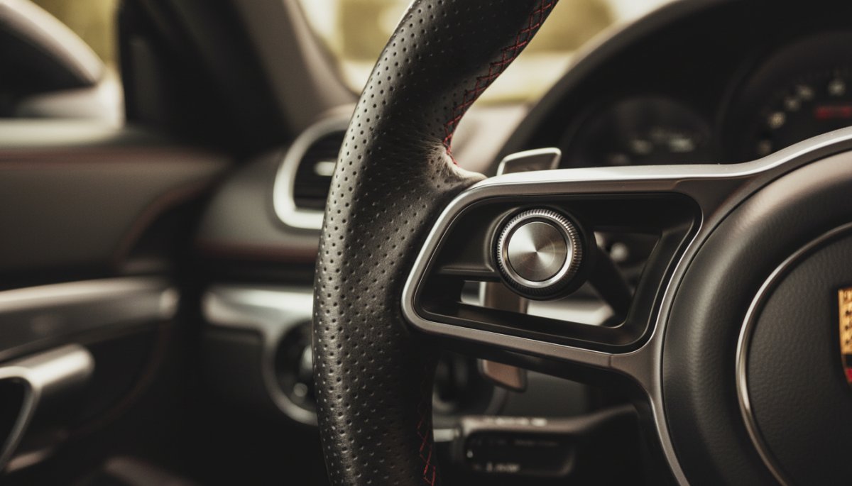 ポルシェケイマンのスポーツクロノパッケージモードスイッチ