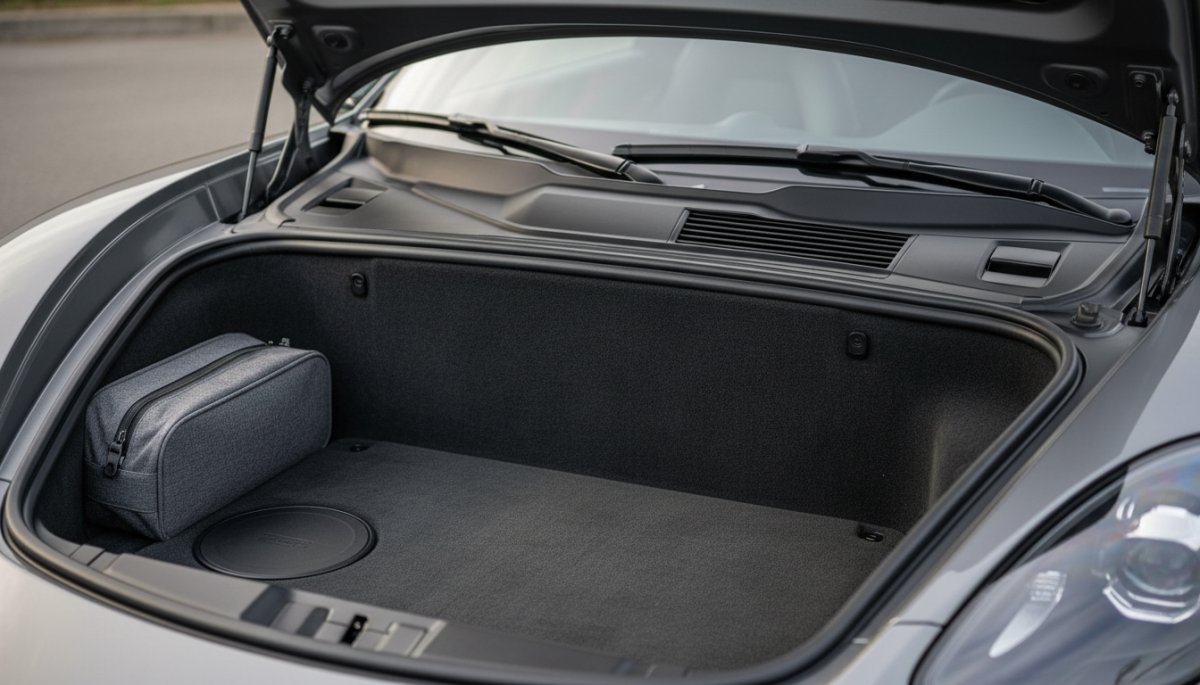 ポルシェ ケイマン フロントトランク 収納容量 詳細