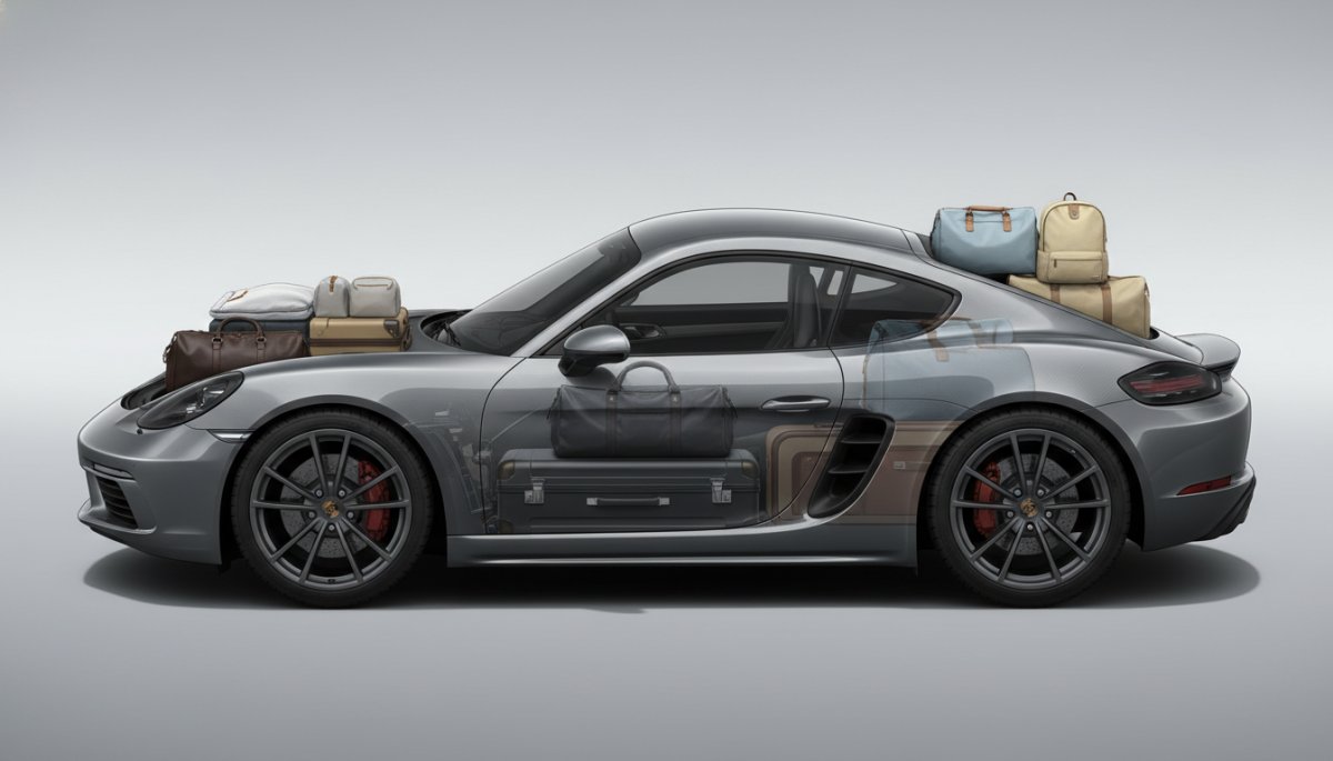 ポルシェ ケイマン 荷物 重量バランス 配置方法