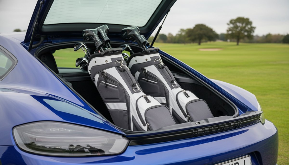 ポルシェ ケイマン ゴルフバッグ 収納方法 積載