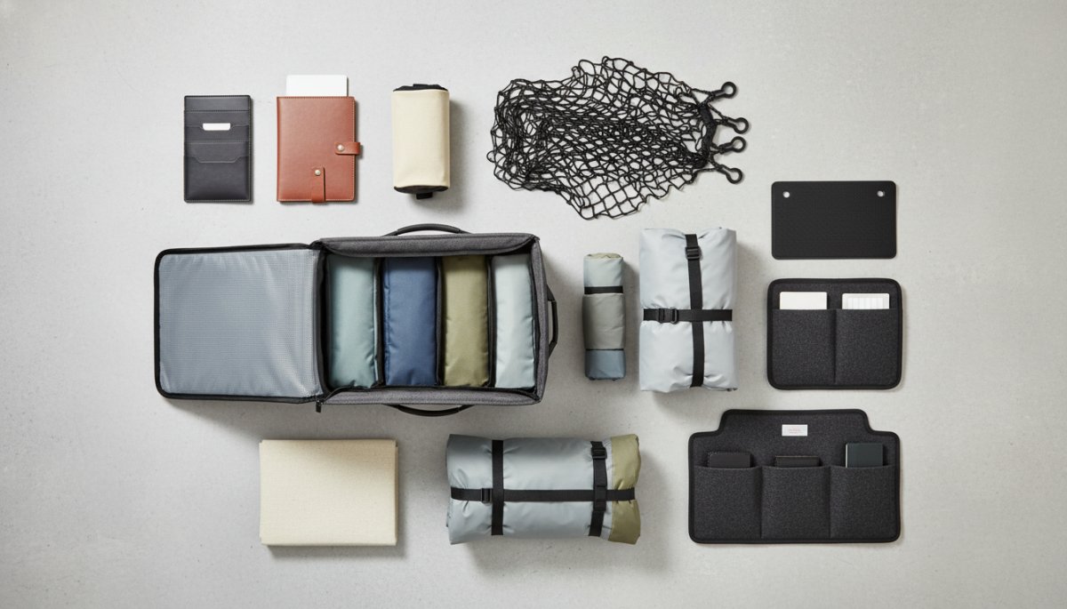 ポルシェ ケイマン 収納グッズ アクセサリー 便利アイテム