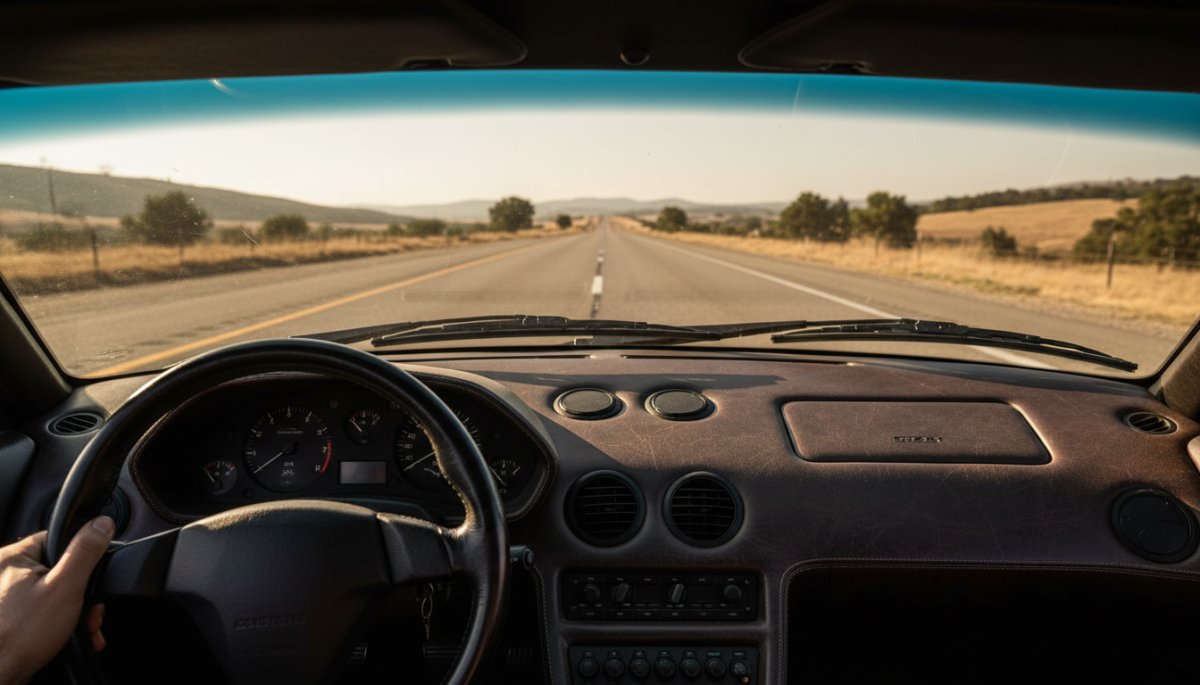 ランボルギーニ ディアブロを運転するドライバーの視点