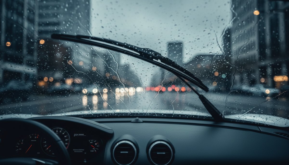 雨天時のワイパー動作とクリアな視界