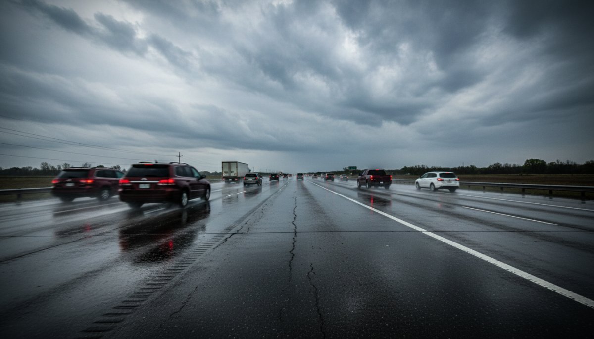 高速道路雨天走行時の適切な車間距離