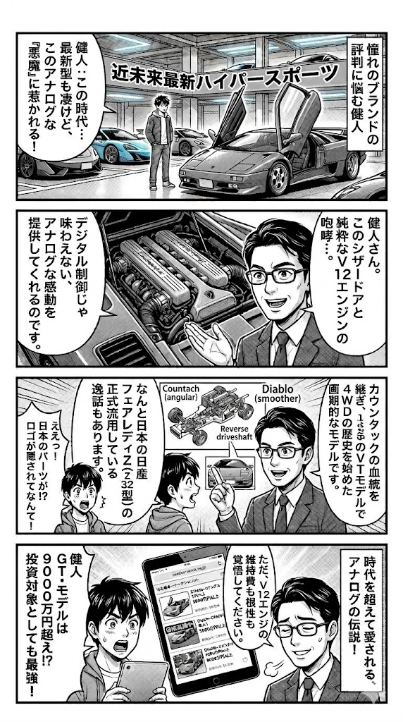 ランボルギーニ ディアブロが今こそ狙い目｜最新モデルより魅力的な理由とは