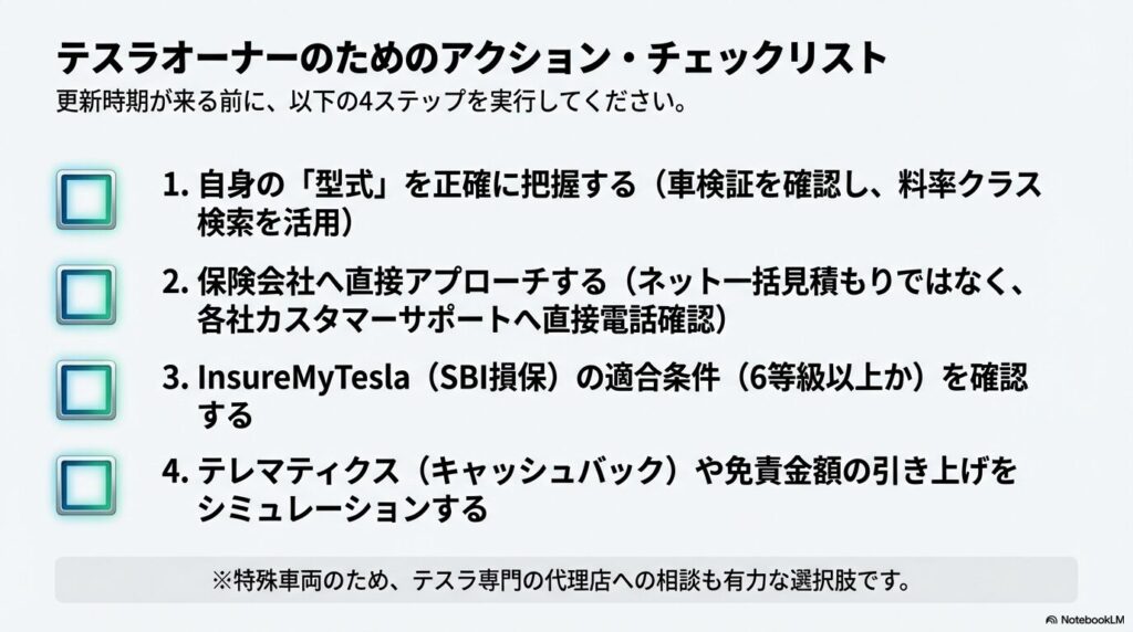 テスラオーナーが知っておくべきこと