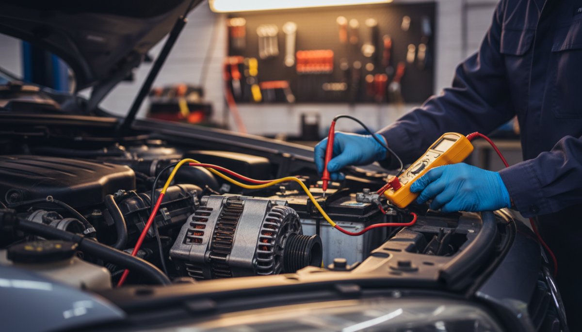 オルタネーターとバッテリーの点検