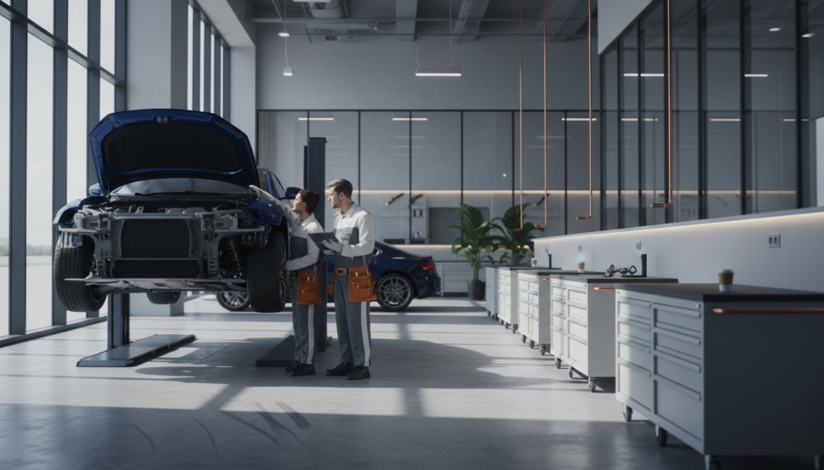 車両査定の様子を示すイメージ