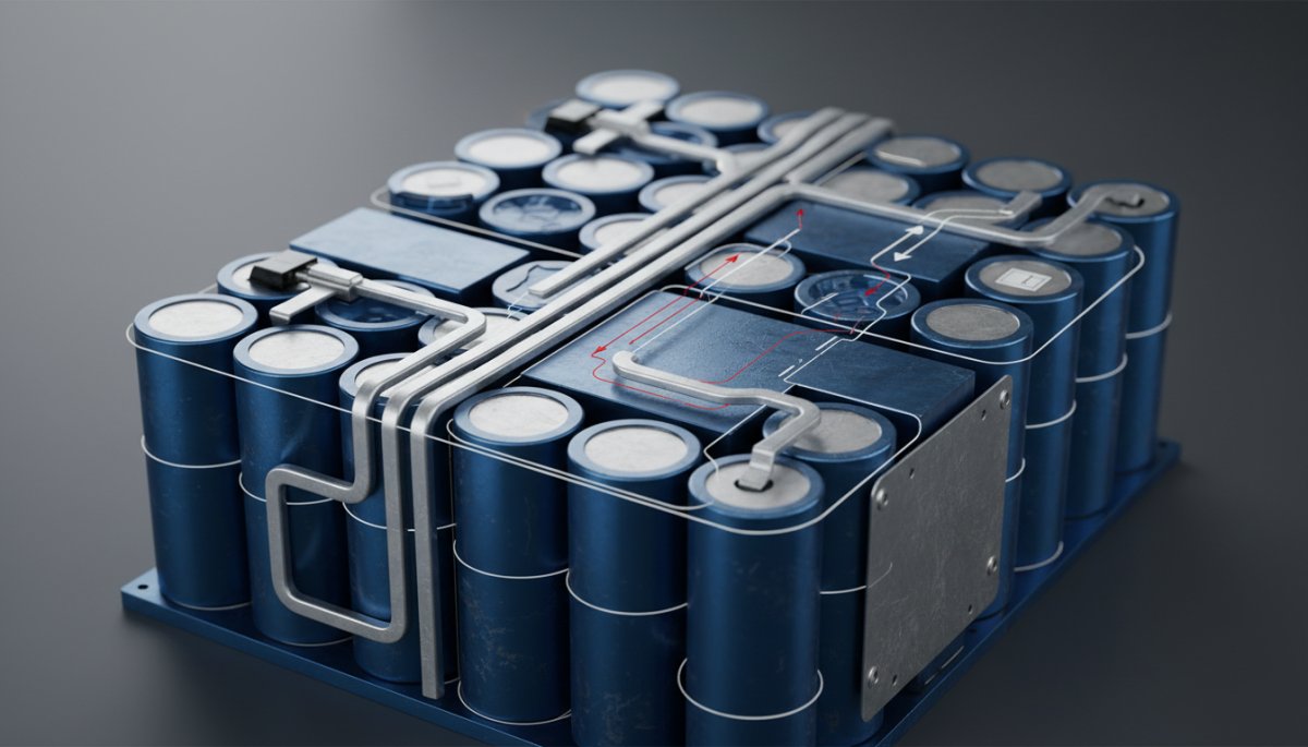 電気自動車のバッテリーと航続距離の関係を示すイメージ