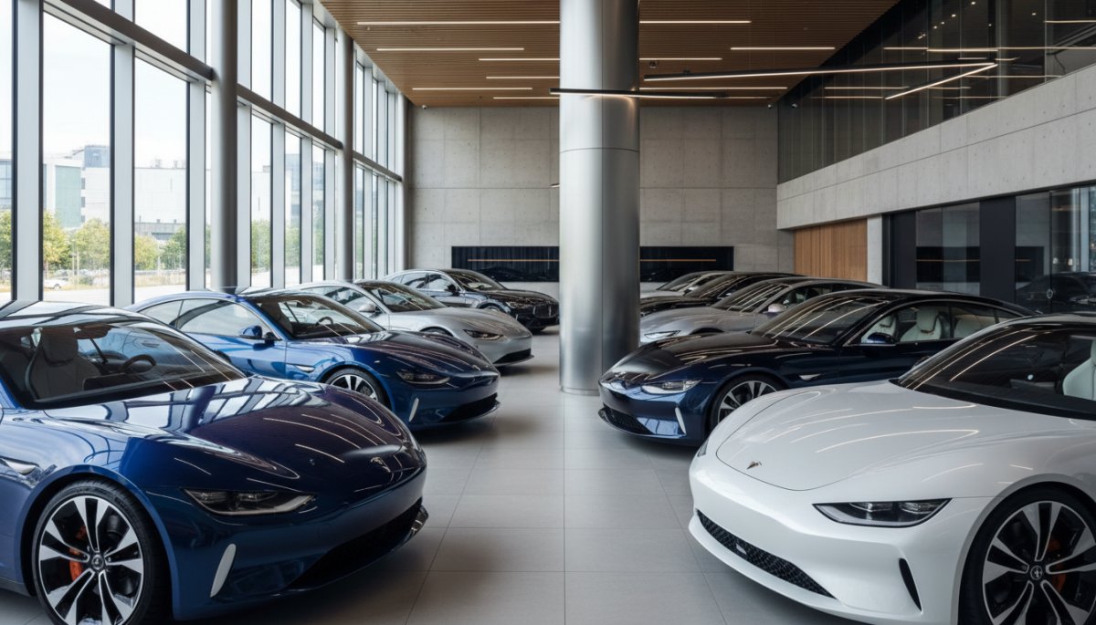 輸入車EVの航続距離を比較するイメージ