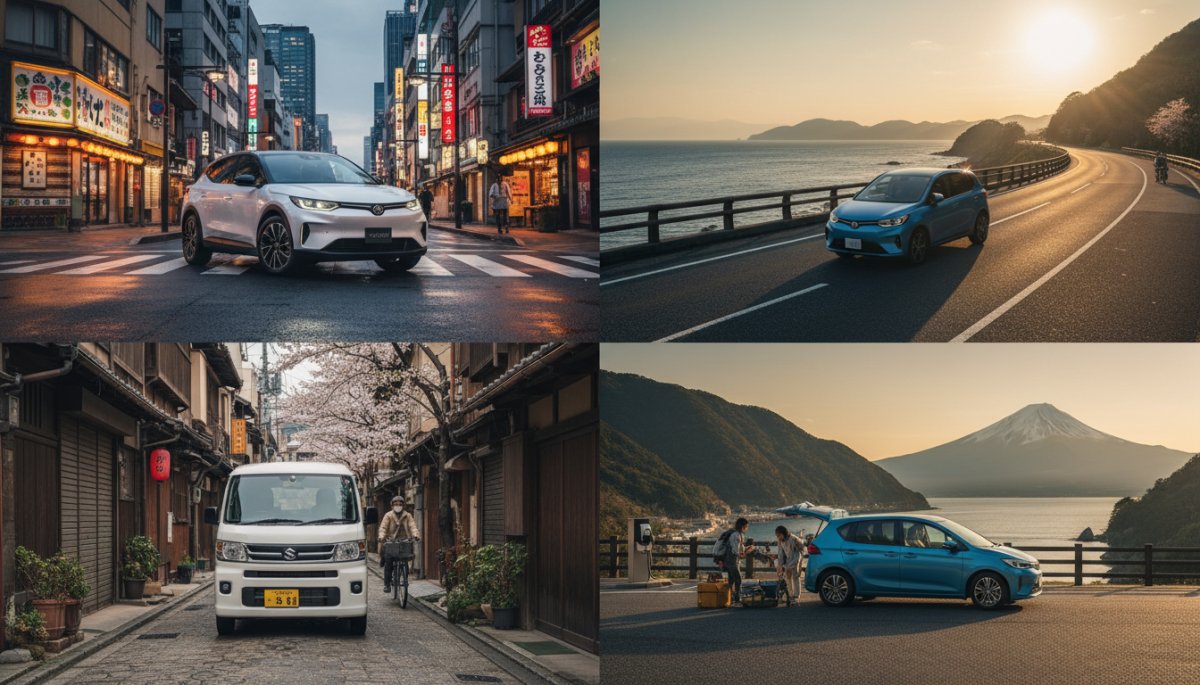 用途別に必要なEV航続距離を示すイメージ