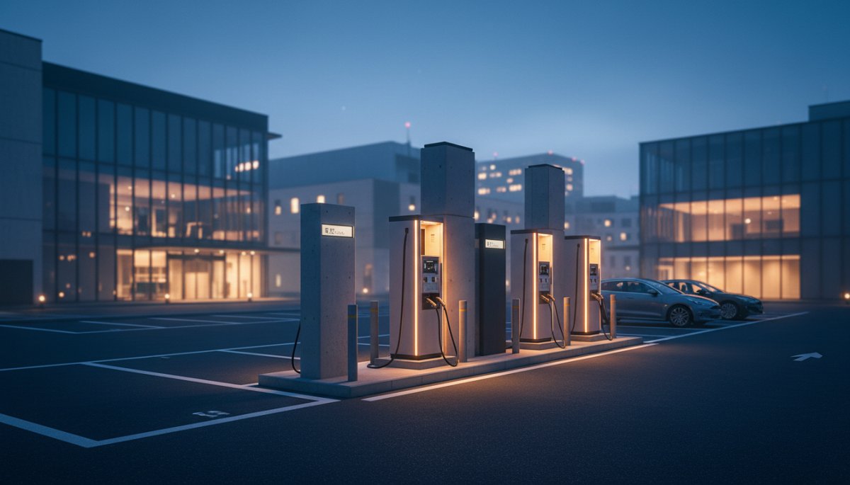 EV充電ステーションのイメージ