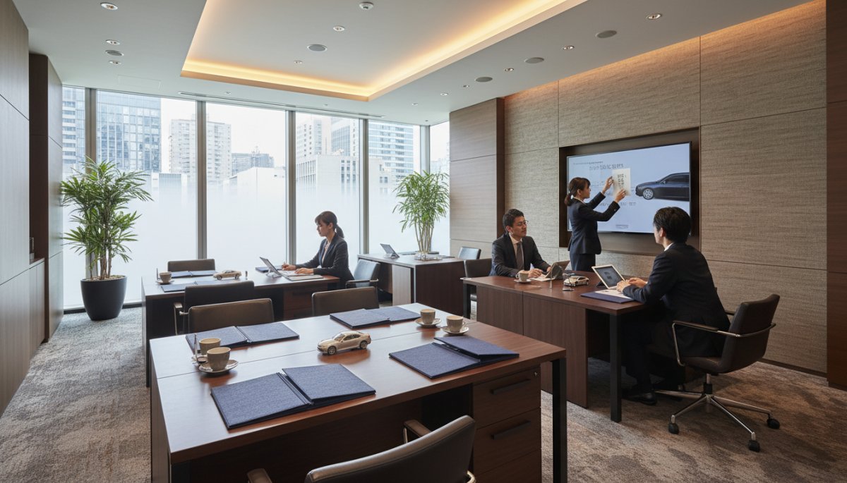 レクサスディーラーでの予約確認と商談準備