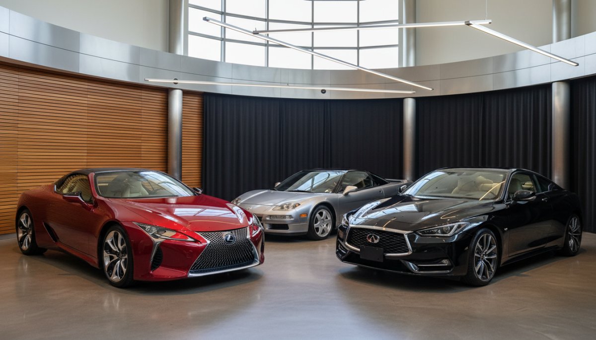 レクサス認定中古車の展示風景