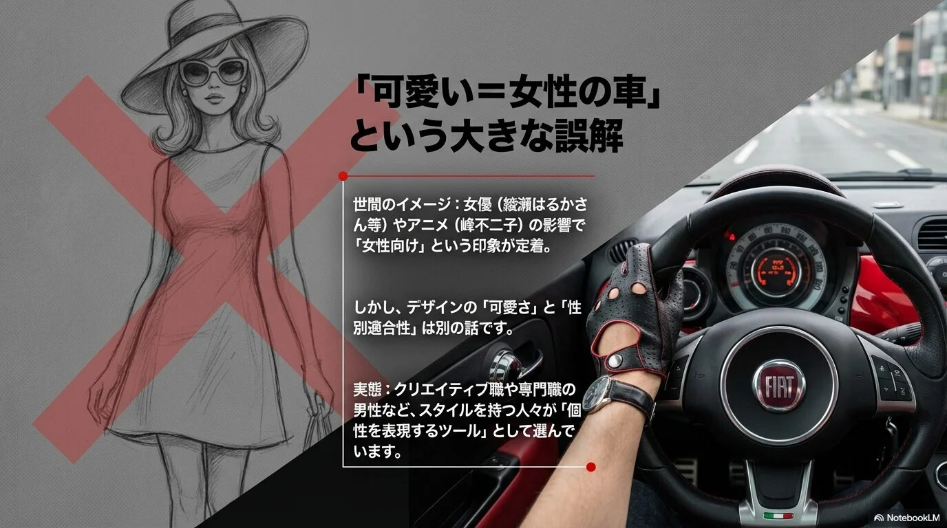 可愛い車＝女性向けではない。フィアット500は女性だけの車じゃない！男性にも選ばれる6つの理由