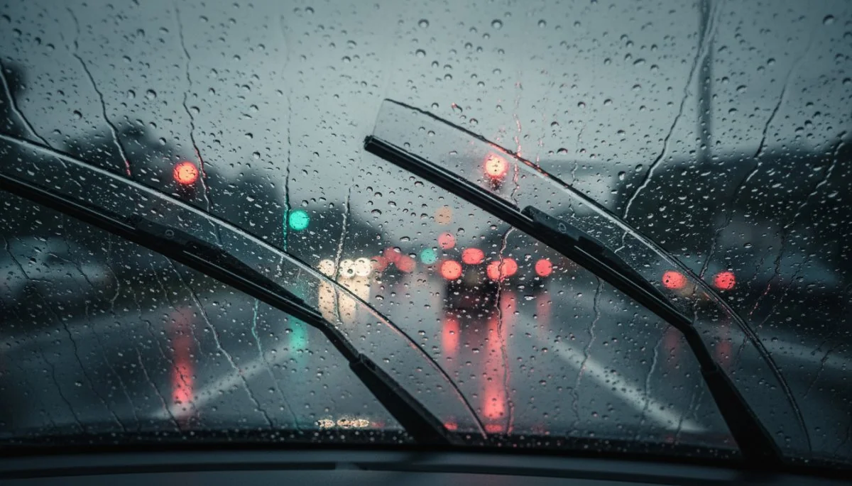 雨天時の安全運転イメージ