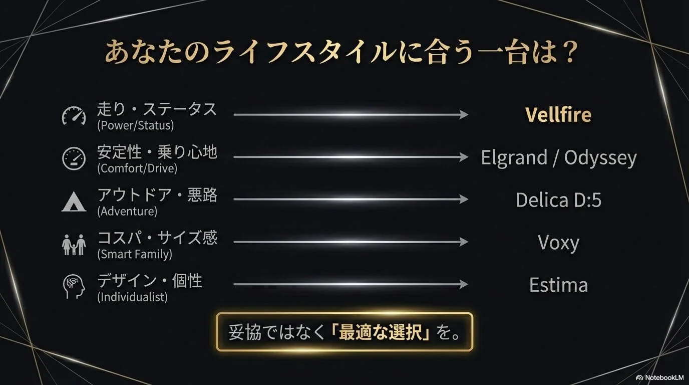 あなたのライフスタイルに最適な一台