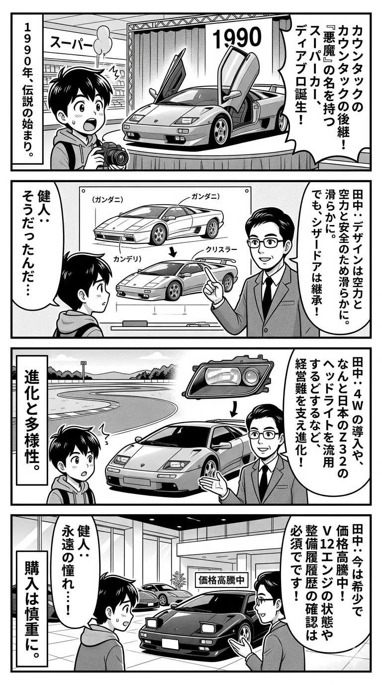ランボルギーニ ディアブロ|歴代モデルから中古車購入のポイントまで徹底解説