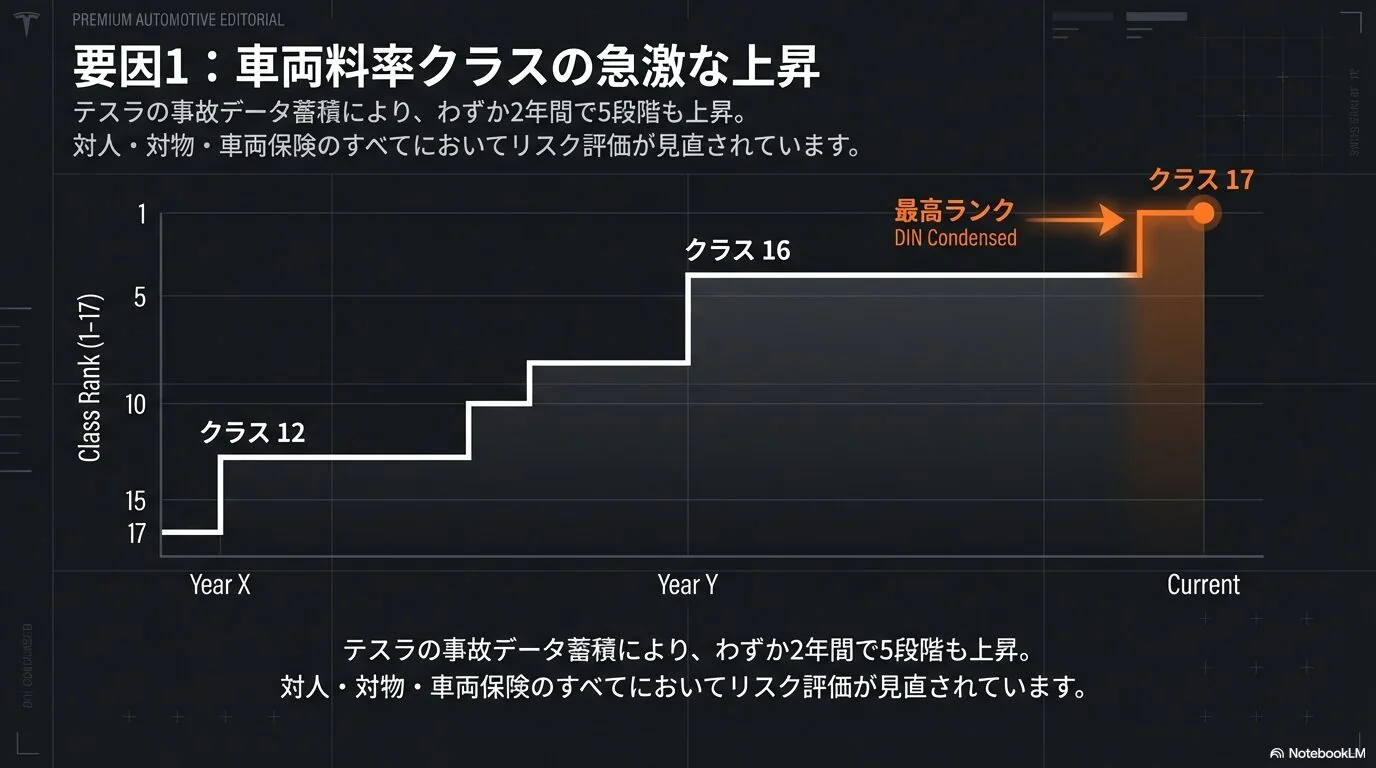 車両料率クラスの段階的上昇