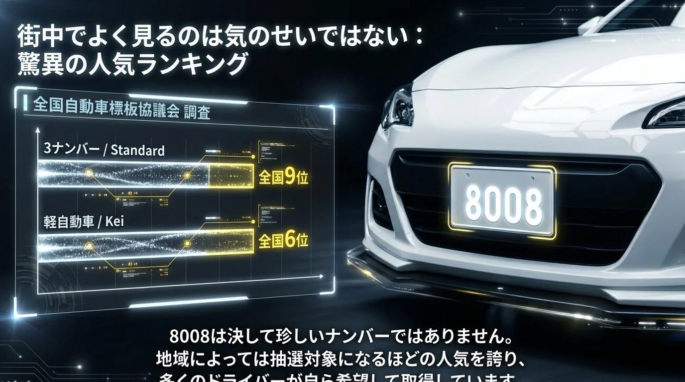 8008ナンバー 危険運転車