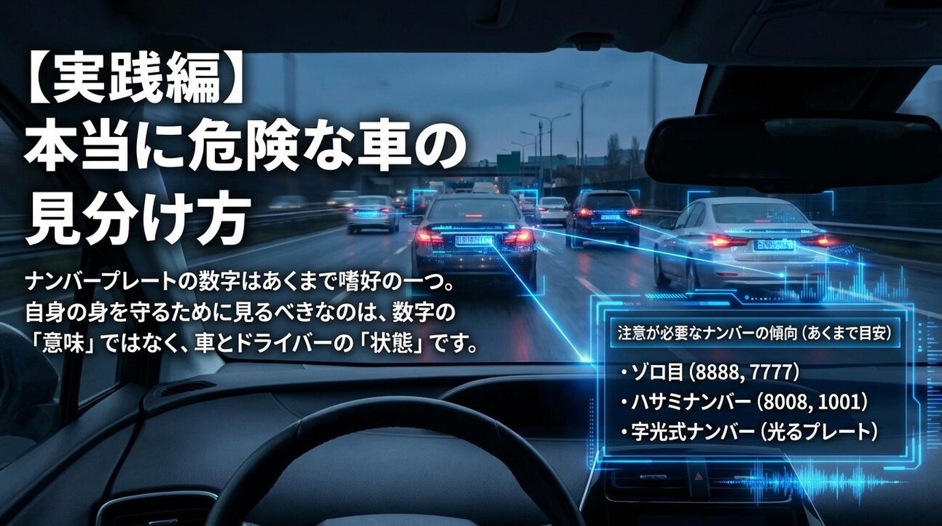 危険運転車の見分け方
