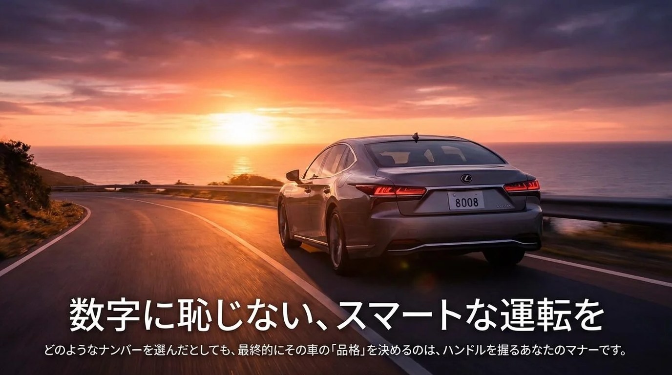 数字に恥じないスマートな運転を！8008ナンバーは本当に「やばい」のか？