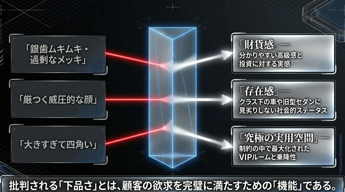アルファードが下品と言われる理由を徹底解説!デザインの真実とは|高級品の完全ガイド 16 「下品」批判への反論と擁護論