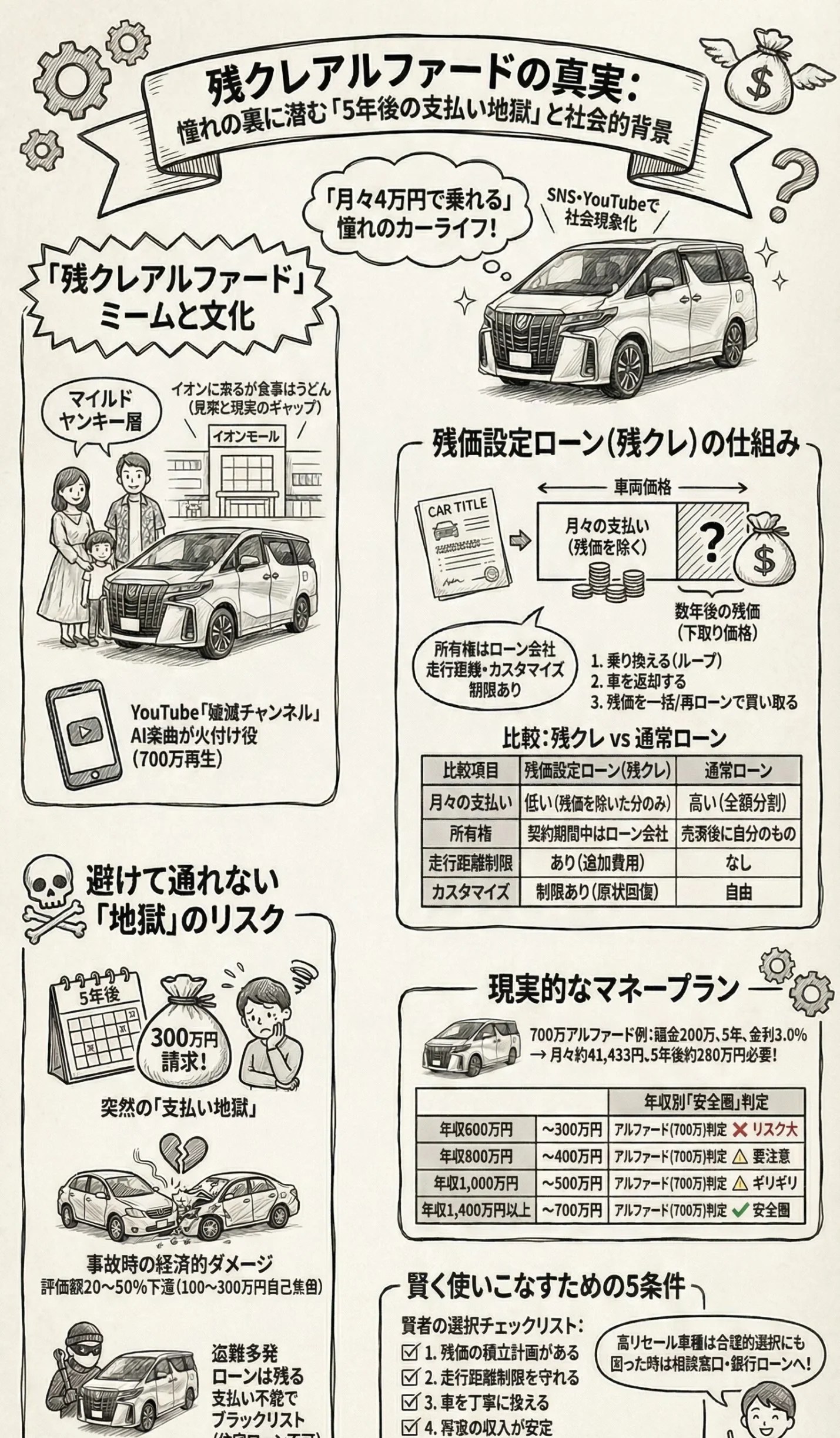 残クレアルファードの真実｜マイルドヤンキーが選ぶ理由と落とし穴