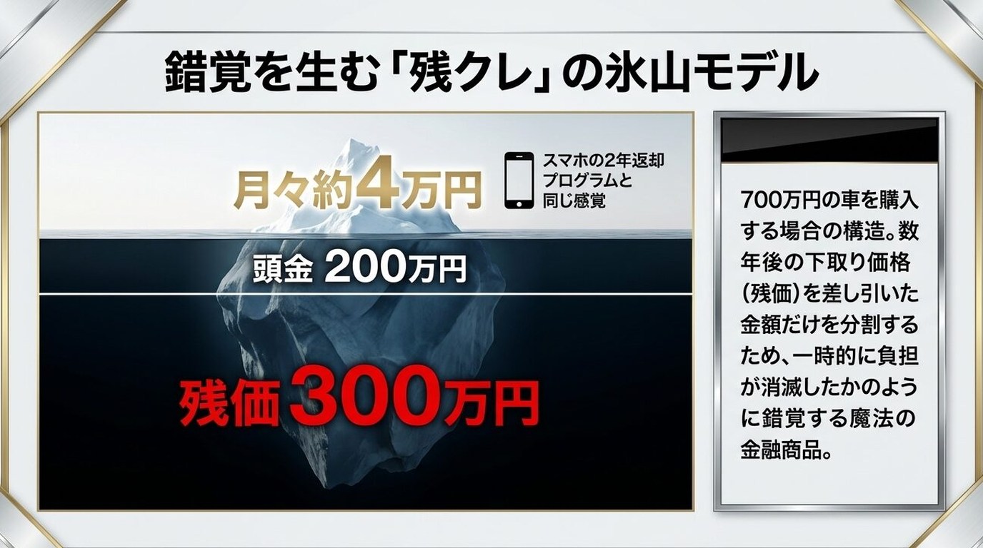 契約終了時の残価一括支払いという最大リスク 残クレの主なデメリット