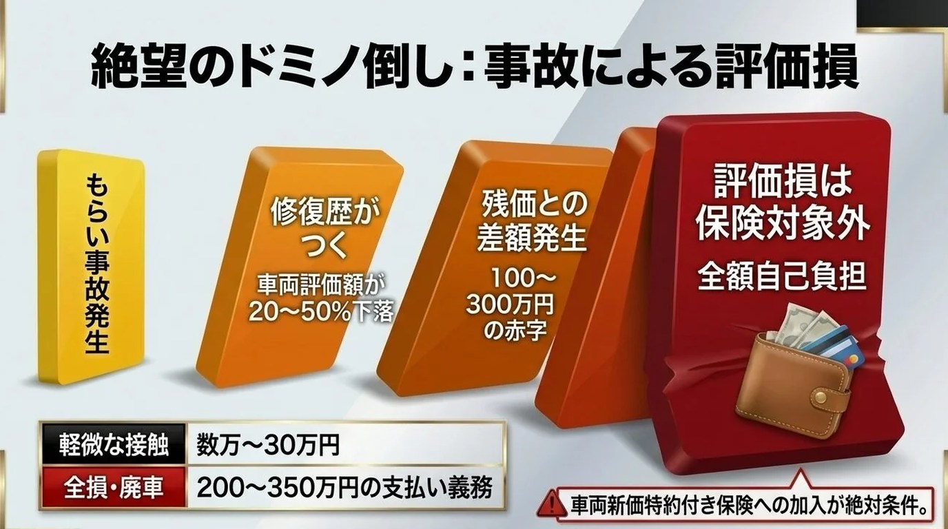 残クレアルファードで事故ったらどうなる？事故時に発生するリスク