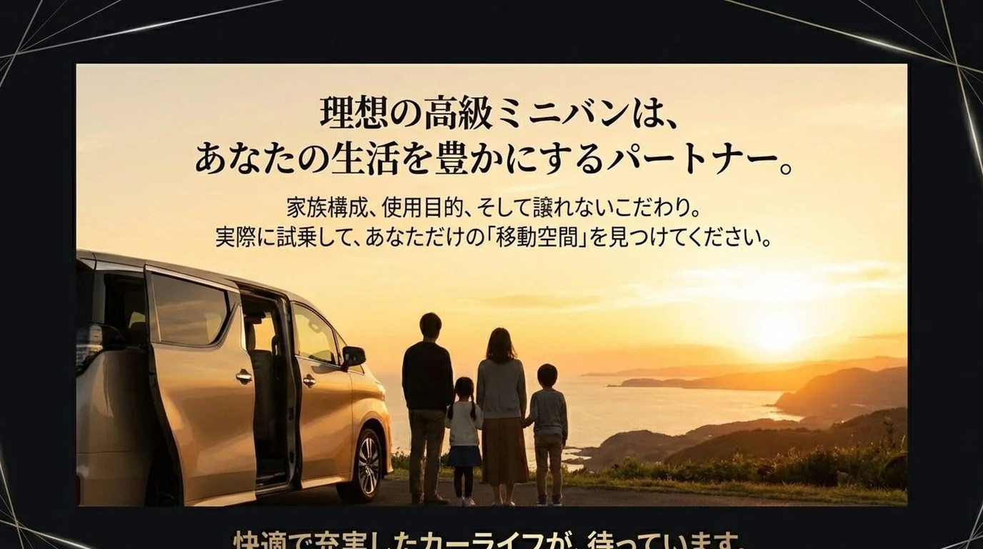 アルファードみたいな車を探すなら|高級ミニバン比較6選と後悔しない選び方 25 高級ミニバン