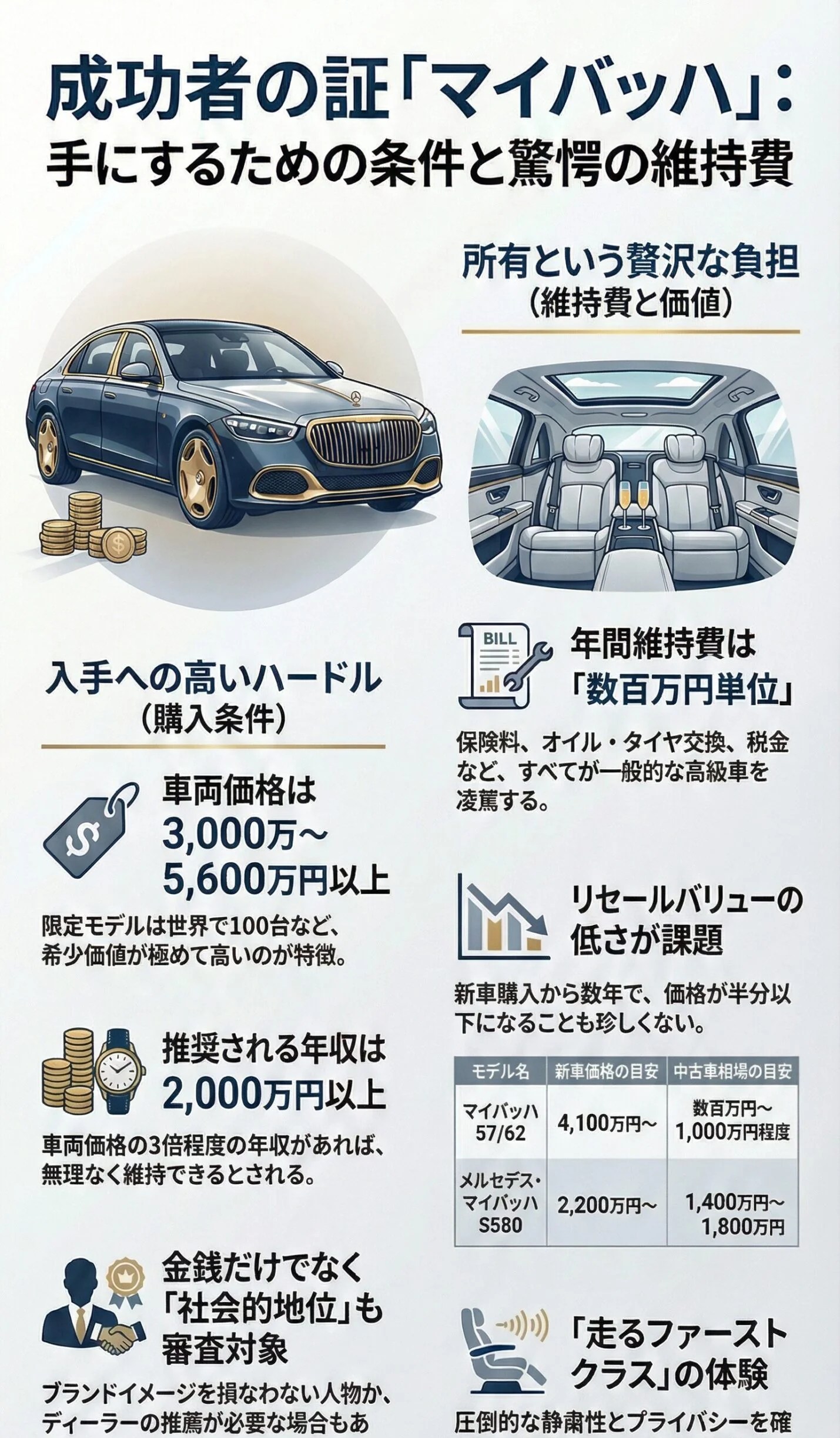 マイバッハ芸能人オーナーの実態!購入条件と年間維持費を公開|高級品の完全ガイド 23 マイバッハは成功者だけが手にできる特別な存在