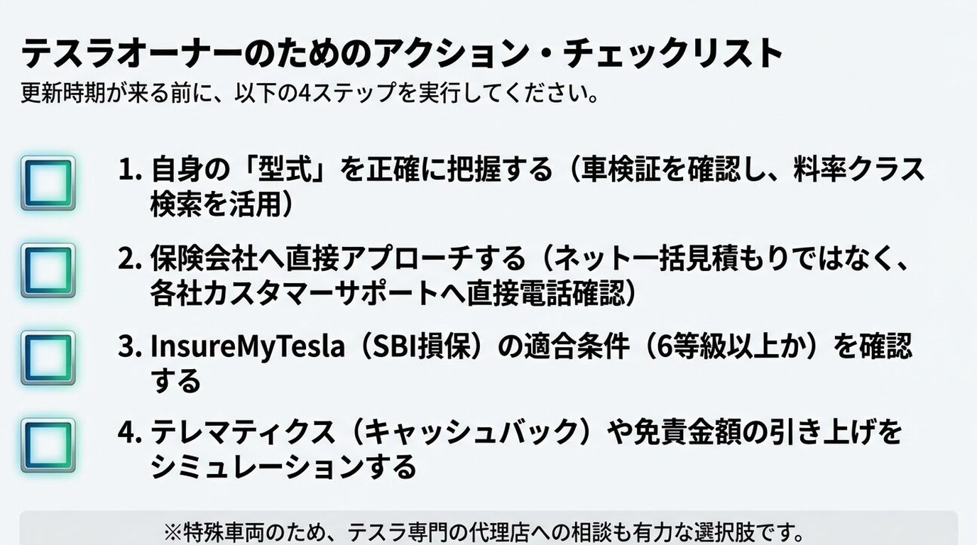 テスラオーナーが知っておくべきこと