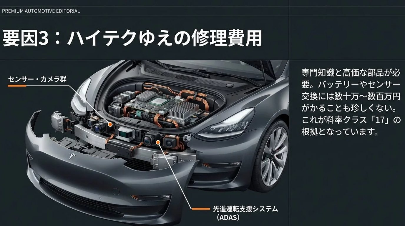 事故率の上昇と修理費用の高額化