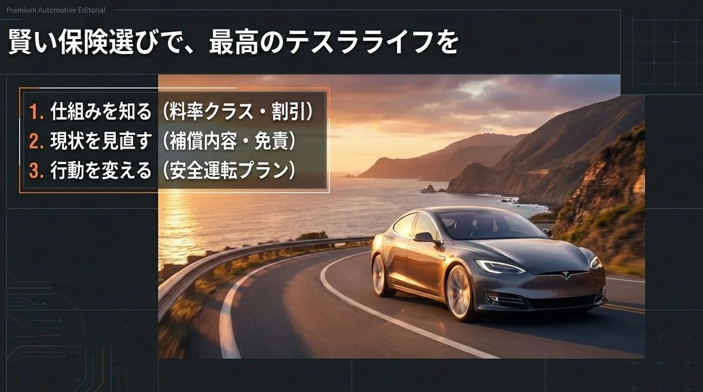 賢い保険選びでテスラライフを楽しむ